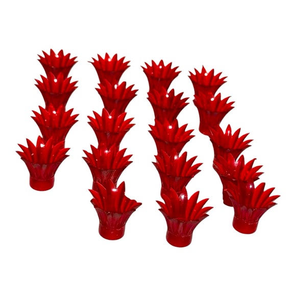 Christmas Tree Light Reflectors Red Plastic Light Covers for Holiday Tree - Picture 4 of 11